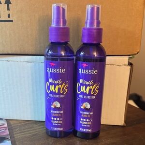 2 Aussie Miracle Curls Curl Refresher Spray 5.75 oz each